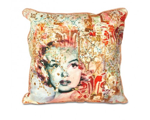 BACI MILANO CUSCINO MARILYN IN VELLUTO MIS 60 X 60 “MEMORIES”